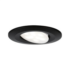 Iebūvējams Gaismeklis Paulmann Calla IP65 90mm 30° 3x6W 3x680lm 230V 4000K melns matēts cena un informācija | Iebūvējamās lampas, LED paneļi | 220.lv