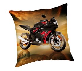 Dekoratīvais spilvens Motorbike Red, 40 x 40 cm cena un informācija | Dekoratīvie spilveni un spilvendrānas | 220.lv