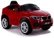 Elektriskā apvidus automašīna bērniem BMW X6M, krāsota sarkanā krāsā cena un informācija | Bērnu elektroauto | 220.lv