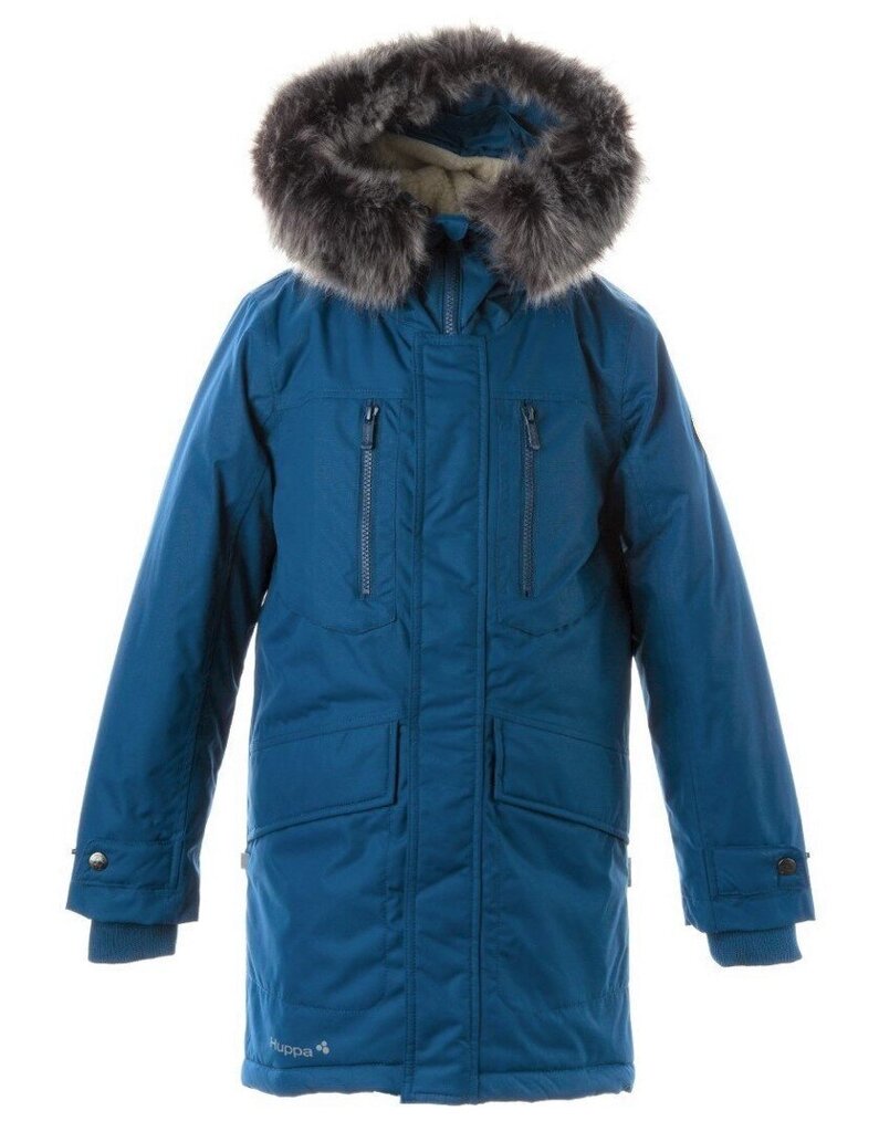 Huppa zēnu ziemas parka DAVID, jūras zilā krāsā cena un informācija | Ziemas apģērbs bērniem | 220.lv