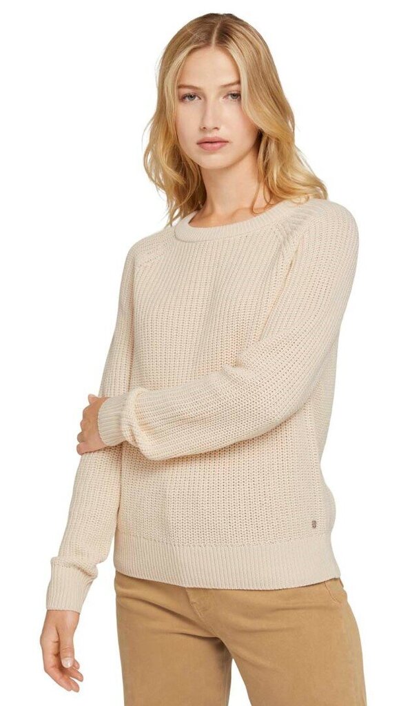 Tom Tailor sieviešu džemperis, gaiši bēšā krāsā 907164541 cena un informācija | Sieviešu džemperi | 220.lv