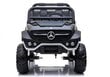Elektriskā apvidus automašīna Mercedes Unimog 4 x 4, melnā krāsā cena un informācija | Bērnu elektroauto | 220.lv