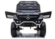 Elektriskā apvidus automašīna Mercedes Unimog 4 x 4, melnā krāsā cena un informācija | Bērnu elektroauto | 220.lv