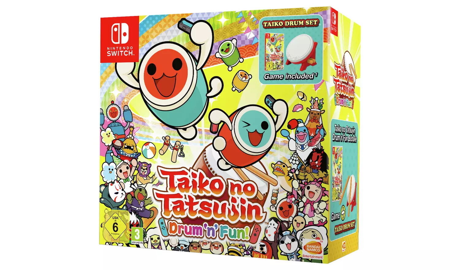 SWITCH Taiko no Tatsujin: Drum 'n' Fun! Bundle incl. Taiko Drum Set цена и информация | Datorspēles | 220.lv