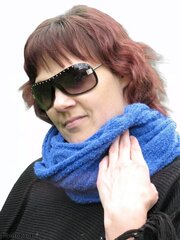 Вязаный шарф круглый в полоску цена и информация | Женские шарфы, платки | 220.lv