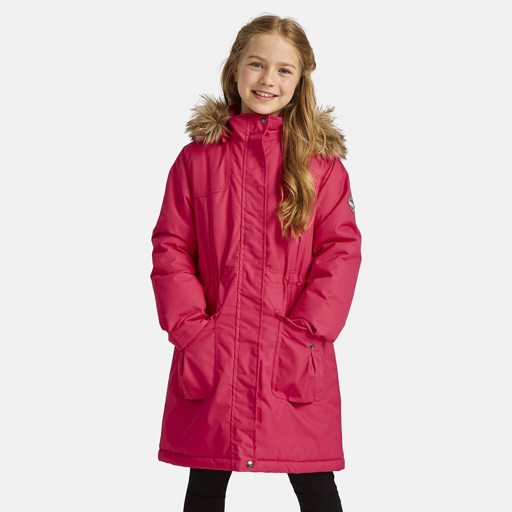 Huppa ziemas jaka meitenēm Mona, rozā cena un informācija | Ziemas apģērbs bērniem | 220.lv