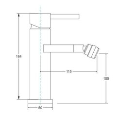 Bidē jaucējkrāns Besco Decco, Black matt цена и информация | Смесители | 220.lv