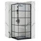 Dušas kabīne REA Concept Black, 80x80 cm cena un informācija | Dušas kabīnes | 220.lv
