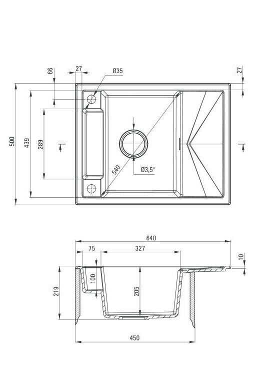 Deante granīta virtuves izlietne ar magnētiem Deante Magnetic ZRM A11A, Alabaster cena un informācija | Virtuves izlietnes | 220.lv