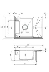 Deante granīta virtuves izlietne ar magnētiem Deante Magnetic ZRM G11A, Metallic graphite цена и информация | Раковины на кухню | 220.lv