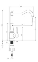 Virtuves jaucējkrāns Deante Tamizo, Brass цена и информация | Кухонные смесители  | 220.lv