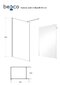 Walk-In dušas kabīne Besco Eco-N, 90,100,110,120 x 195 cm cena un informācija | Dušas durvis, dušas sienas | 220.lv