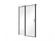 Dušas durvis Besco Exo-C Black, 100,110,120 x 190 cm cena un informācija | Dušas durvis, dušas sienas | 220.lv