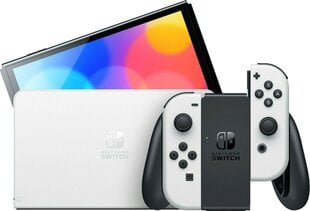 Nintendo Switch OLED NSH008, 64 ГБ цена и информация | Игровые приставки | 220.lv