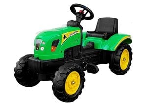 Minamais traktors ar piekabi zaļš cena un informācija | Rotaļlietas zēniem | 220.lv