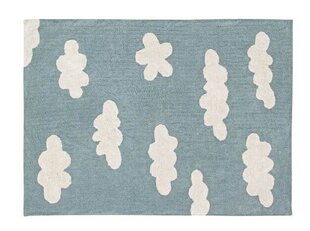 Стираемый хлопковый ковер Clouds Vintage Blue 120x160cм цена и информация | Ковры | 220.lv