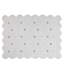 Mazgājams kokvilnas paklājs Biscuit White 120x160cm цена и информация | Ковры | 220.lv