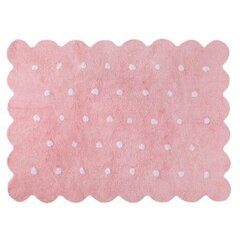 Mazgājams kokvilnas paklājs Biscuit Pink 120x160cm cena un informācija | Paklāji | 220.lv