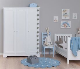 Mazgājams kokvilnas paklājs Little Biscuit Blue Ø140cm цена и информация | Ковры | 220.lv