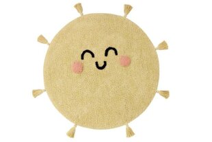 Mazgājams kokvilnas paklājs You're My Sunshine Ø100cm cena un informācija | Paklāji | 220.lv