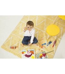 Mazgājams kokvilnas paklājs Hippy Yellow 120x160cm cena un informācija | Paklāji | 220.lv