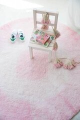 Mazgājams kokvilnas paklājs Tie-Dye Pink Ø150cm цена и информация | Ковры | 220.lv