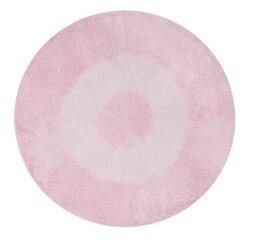 Mazgājams kokvilnas paklājs Tie-Dye Pink Ø150cm цена и информация | Ковры | 220.lv