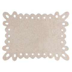 Стираемый хлопковый ковер Lace Beige 120x160cм цена и информация | Ковры | 220.lv