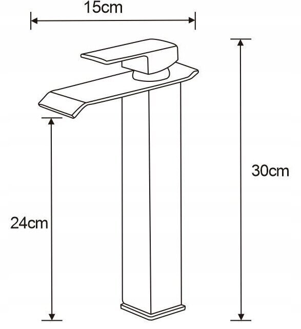 Mexen izlietnes jaucējkrāns Apus high, black цена и информация | Jaucējkrāni | 220.lv