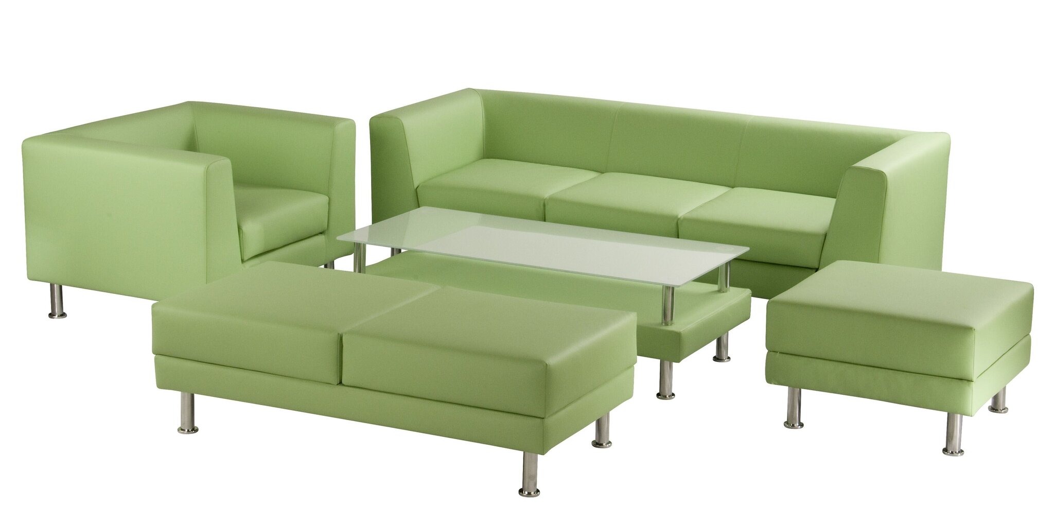 Trīsvietīgs dīvāns Wood Garden Notre Dame, zaļš cena un informācija | Dīvāni | 220.lv