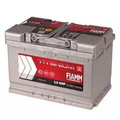 Аккумулятор FIAMM Titanium Pro 80Ah 730A 12 В цена и информация | Аккумуляторы | 220.lv