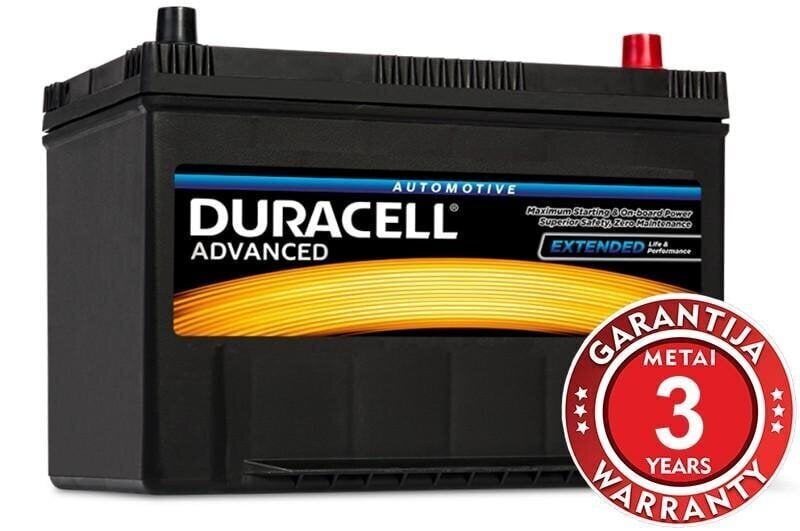 DURACELL Advanced 95Ah 720A 12V akumulators цена и информация | Akumulatori | 220.lv