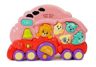 Интерактивный поезд розовый цена и информация | Игрушки для малышей | 220.lv