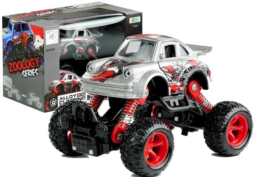 Rotaļu automašīna Monster Truck sudrabaina cena un informācija | Rotaļlietas zēniem | 220.lv