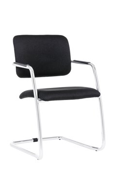 Apmeklētāja krēsls Wood Garden 2180S, melns cena un informācija | Biroja krēsli | 220.lv