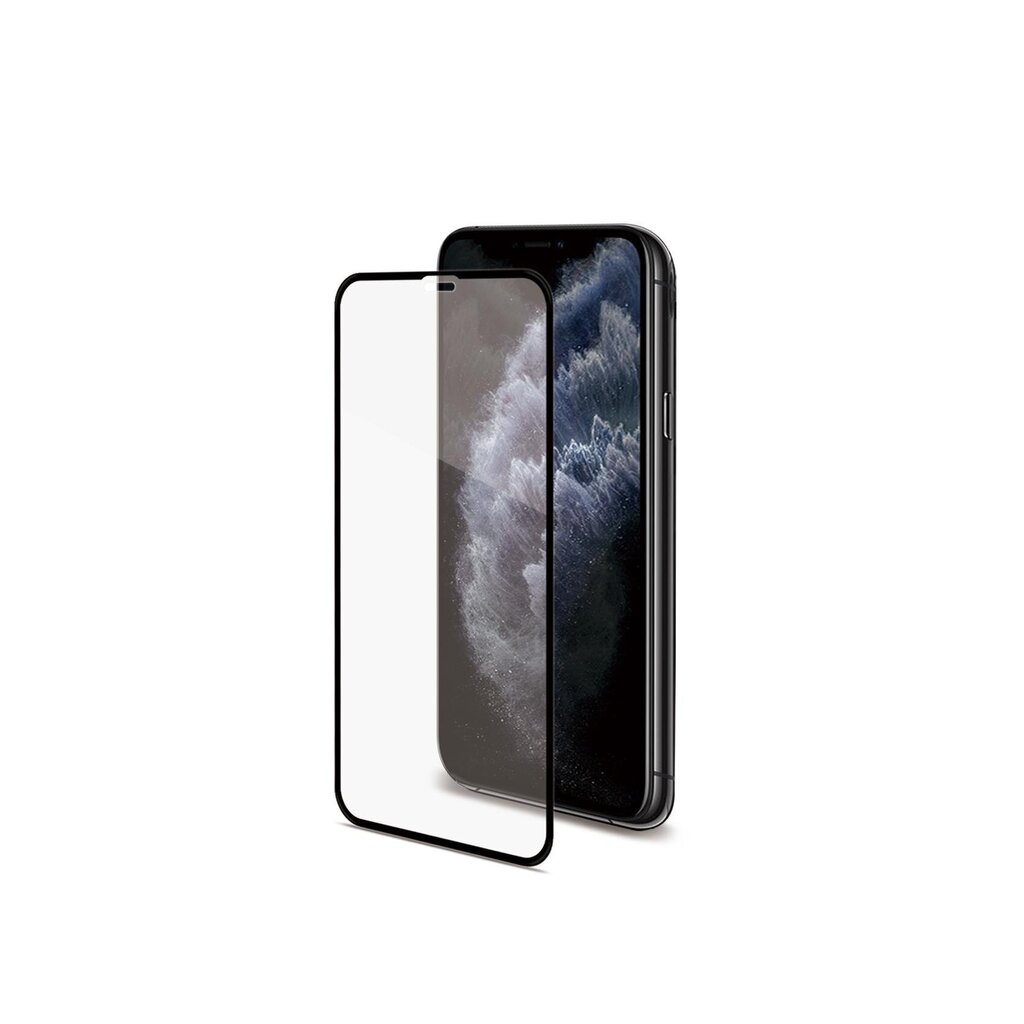 Aizsargstikls Celly priekš iPhone 11 Pro / X / XS, melns rāmis cena un informācija | Ekrāna aizsargstikli | 220.lv