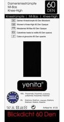 Длинные женские носки yenita, 60 ден, 1 пара, черные цена и информация | Женские носки | 220.lv
