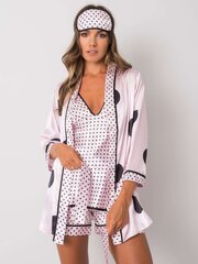 Светло-розовый спальный комплект в горошек цена и информация | Женские пижамы, ночнушки | 220.lv
