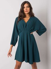 Женское темно-зеленое платье одного размера цена и информация | Платья | 220.lv
