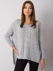 OCH BELLA Pelēks liela izmēra džemperis. cena un informācija | Sieviešu džemperi | 220.lv