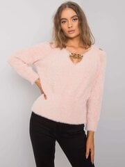 грязно-розовый свитер с вырезами leandre rue paris цена и информация | Женские кофты | 220.lv