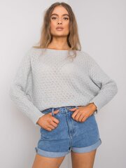 OCH BELLA Pelēks brīvs džemperis. cena un informācija | Sieviešu džemperi | 220.lv