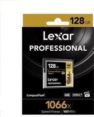 Lexar Pro CF 1066x UDMA 7 цена и информация | Карты памяти для фотоаппаратов | 220.lv