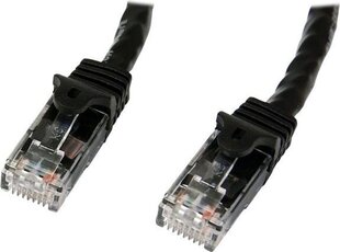 Сетевой кабель STARTECH 1 м Black Snagless Cat6 UTP цена и информация | Кабели и провода | 220.lv