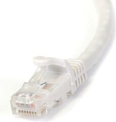 Tīkla kabelis STARTECH N6PATC3MWH 3m White Gigabit cena un informācija | Kabeļi un vadi | 220.lv