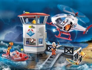 70664 PLAYMOBIL® Rescue Action Krasta apsardzes štābs цена и информация | Конструкторы и кубики | 220.lv