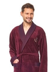 Мужской халат 9101 bordo цена и информация | Мужские халаты, пижамы | 220.lv