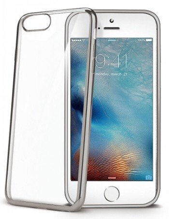 Celly Laser vāciņš Apple iPhone 7 Plus, caurspīdīgs, sudraba cena un informācija | Telefonu vāciņi, maciņi | 220.lv