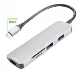 CELLY HUB TYPEC TO USB SDTF цена и информация | Кабели для телефонов | 220.lv