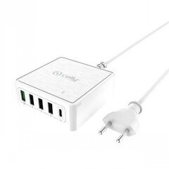 CELLY TRAVEL CHARGER USB-C POWER DELIVERY 60W WHITE цена и информация | Зарядные устройства для телефонов | 220.lv